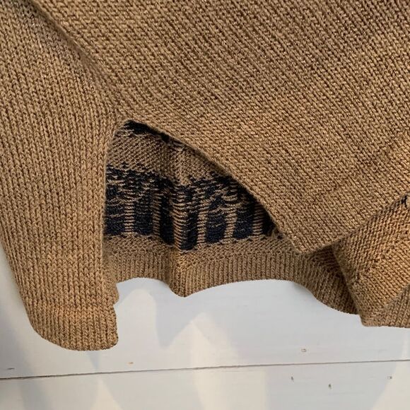 Sandy D’Andrade Brown Knit Sweater with Tree Design vintage size medium - Picture 8 of 11
